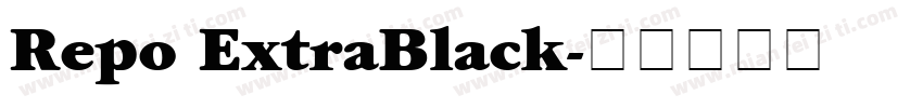 Repo ExtraBlack字体转换